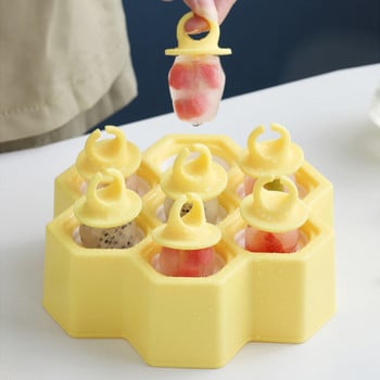 Кухненска форма за сладолед Baby Ice Cube Tray Popsicle Barrel Diy Mold Десертна форма за сладолед с Popsicle Stick Ледогенератор cocina