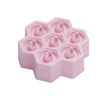 Ice Pop forma BPA mentes 7 üreges tapadásmentes szilikon méhsejt jégkockaforma fagylalt golyókészítő otthoni babaétkezéshez
