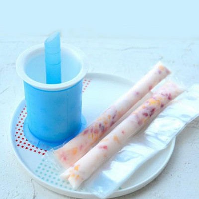 „Pasidaryk pats“ popsicle aparatas, rankinis popsilių formelis vaikams su užtrauktuku užsegamas maišelis ledo lazdelių gaminimo aparatas saldainių vamzdelių gaminimo mašina buitinė aguonėlių formavimo forma