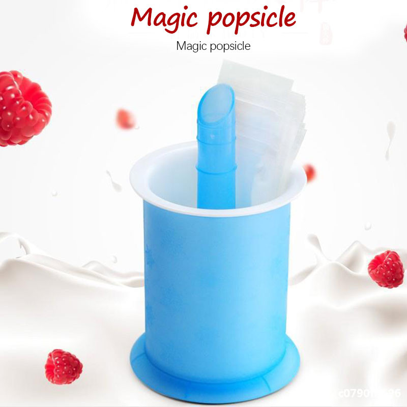 Mașină de fabricat pentru ghiocete de mână, pentru copii, pentru copii, cu fermoar, cu blocare cu fermoar, pentru fabricarea de bețișoare de gheață.