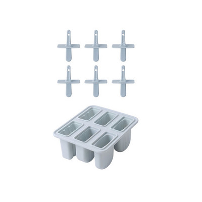 Silikonski kalup za sladoled u obliku srca sa 6 rupa DIY kalup za sladoled za kućanstvo za višekratnu upotrebu bez BPA sa štapićem