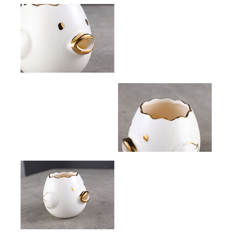 Desene animat creativ Separator de gălbenușuri de ou de pui Ceramica Separator de ouă de pui din desene animate din ceramică Bucătărie