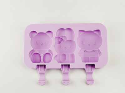 Novi crtani kalup za sladoled od silika gela, vlastiti DIY za kalup