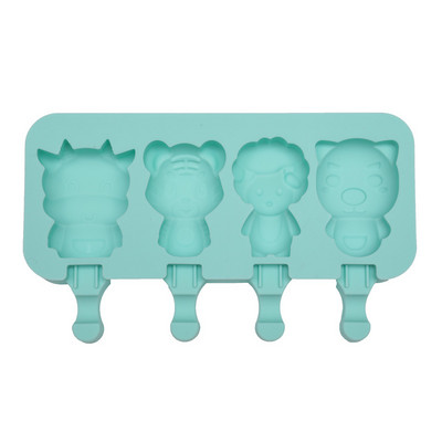 Novi crtani kalup za sladoled od silika gela, vlastiti DIY za kalup