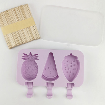 Novi crtani kalup za sladoled od silika gela, vlastiti DIY za kalup