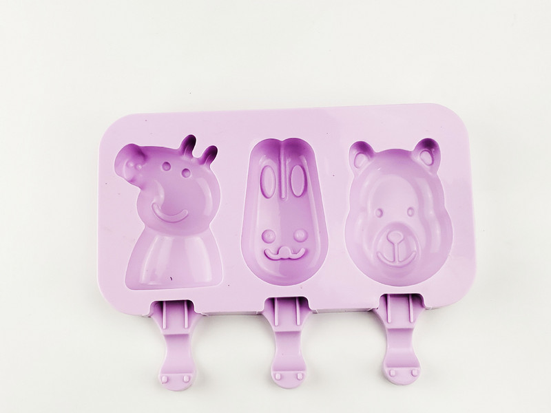 Novi crtani kalup za sladoled od silika gela, vlastiti DIY za kalup