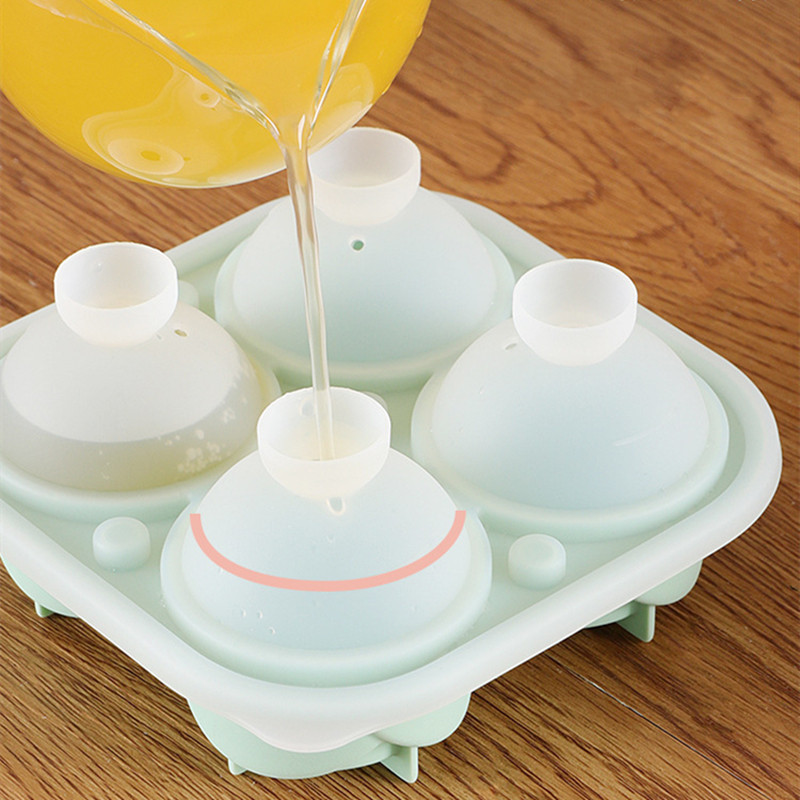 Kalupi s 4 rupe u obliku cvijeta ruže Kalup za led s poklopcem Posuda za kocke leda za višekratnu upotrebu Kuhinjski dodaci Alat za ljetni sladoled