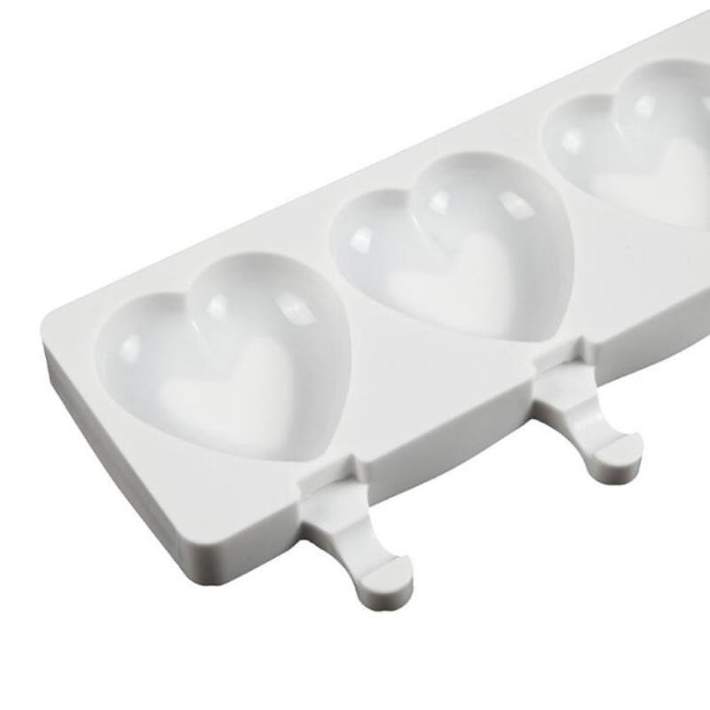 1db szilikon fagylaltforma 4 cellás fagylalt szerszámok barkácsolás házi fagyasztó jég nyalóka forma élelmiszer-biztonságos popsikakészítő fagylalt kádak