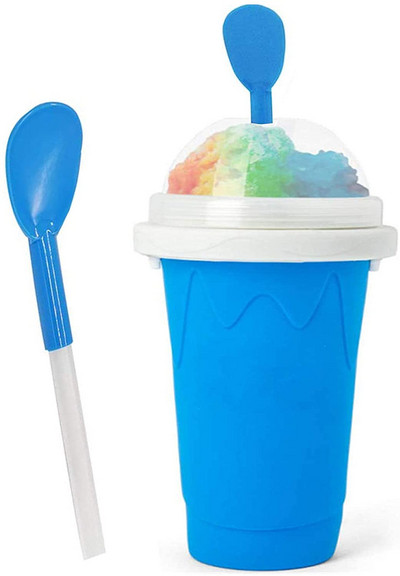 Greitai užšaldomi kokteiliai Patvarus Slush 350ml Ledų Gamintuvas Greitai Atvėsinamas Puodelis Milkshake Butelis Išspaudžiamas Slush Smoothie Puodelis