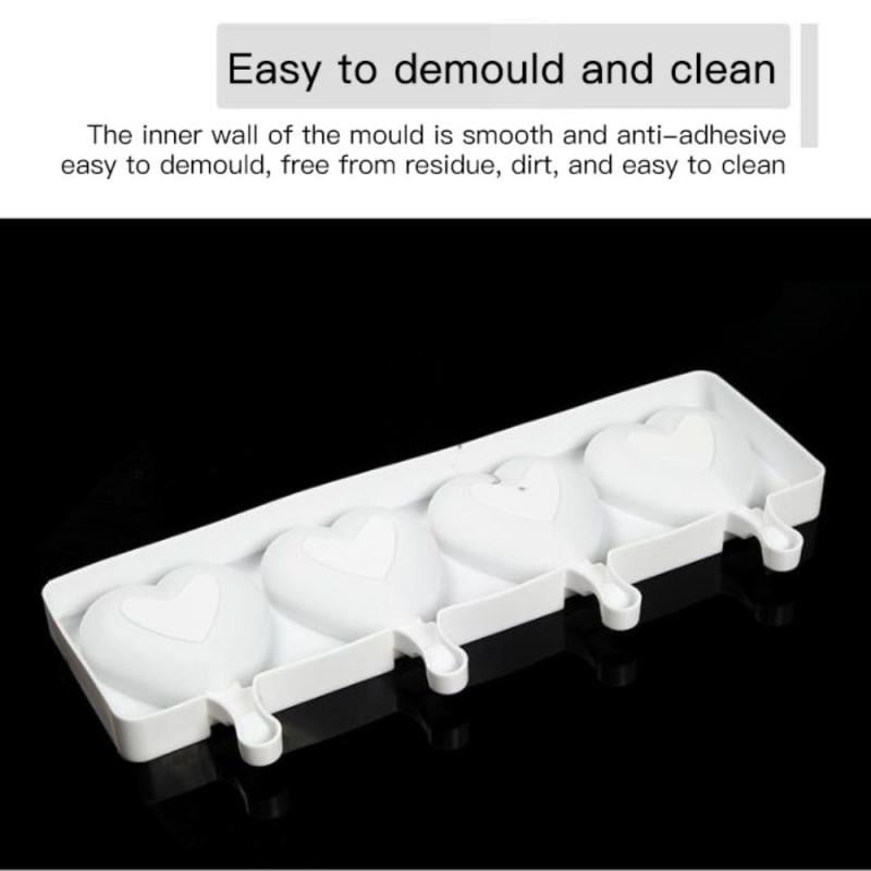 Suure suurusega jäätisevormi südamekujuline silikoonist paprikavormi jääalus peobaari kaunistamiseks Südamekujuline paprikavorm