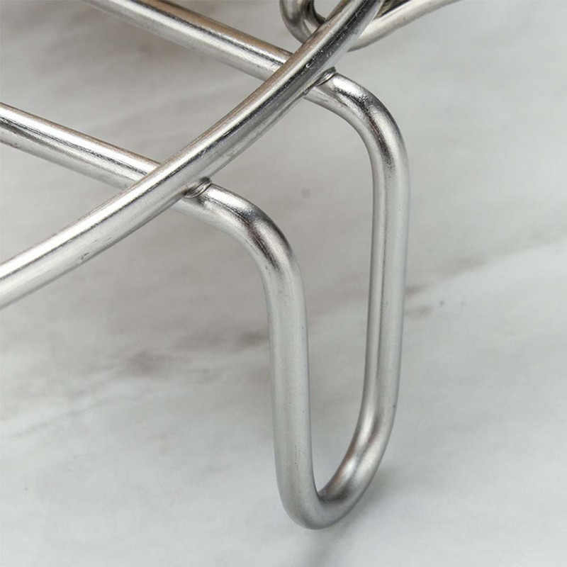 Silikoninė rankena Virtuvė Virtuvė nerūdijančio plieno virtuvės reikmenys, kiaušiniai, garintuvo stovo priedai Namų įrankis 9 skylių krepšelio stovas