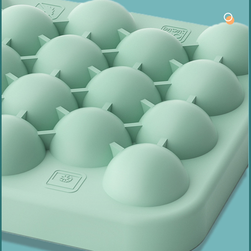 25 rácsos szilikon jéggolyó forma otthoni bár kiegészítők barkácsolás whisky sör ital kerek jégkorong készítő konyhai jégkocka tálca tetővel