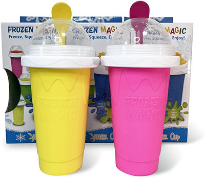 Gyorsfagyasztott Magic Smoothies Cup Házi turmixos palack Slush és Shake készítő Gyorshűtő csésze Ice Cream Slushy Maker Cup