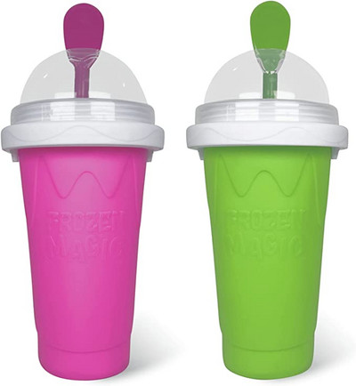 Gyorsfagyasztott Magic Smoothies Cup Házi turmixos palack Slush és Shake készítő Gyorshűtő csésze Ice Cream Slushy Maker Cup