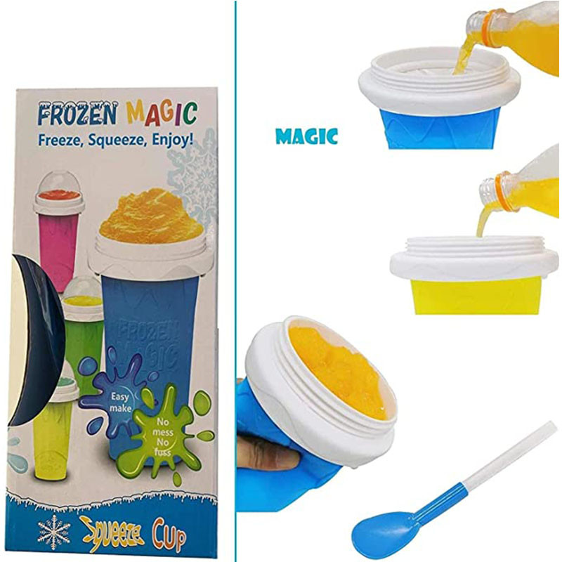 Gyorsfagyasztott Magic Smoothies Cup Házi turmixos palack Slush és Shake készítő Gyorshűtő csésze Ice Cream Slushy Maker Cup