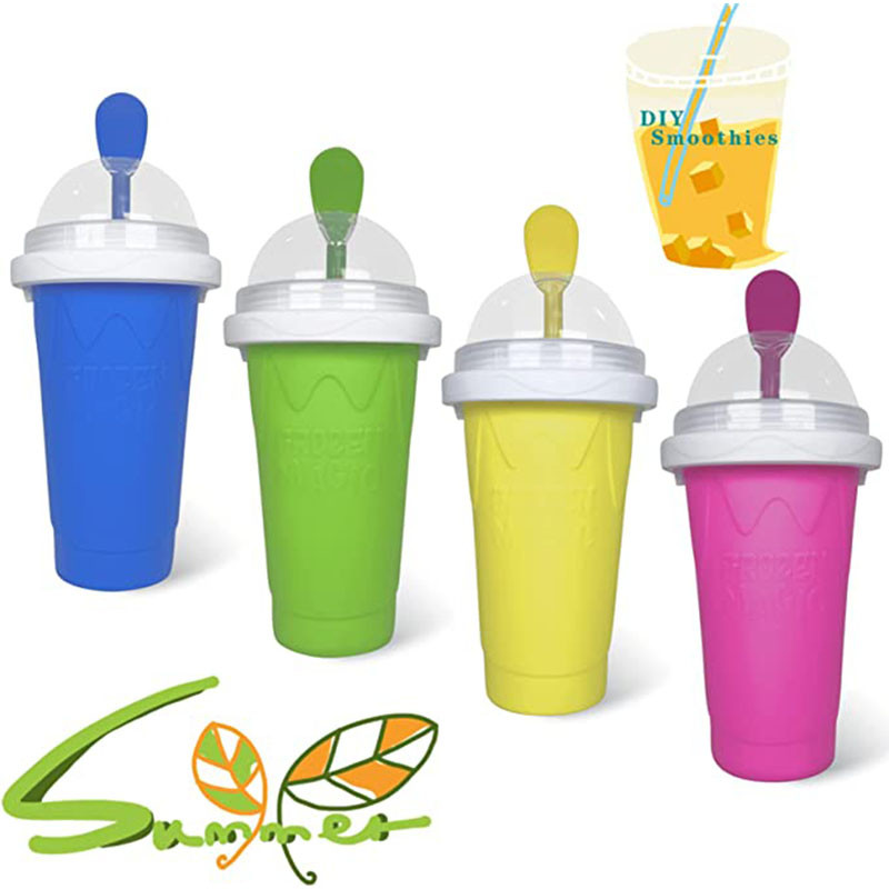Gyorsfagyasztott Magic Smoothies Cup Házi turmixos palack Slush és Shake készítő Gyorshűtő csésze Ice Cream Slushy Maker Cup