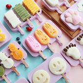 Szilikon fagylaltforma, egyszerű popsiforma, újrafelhasználható fagylaltrúd-sütőformák barkácsoláshoz, sütőformák készítéséhez