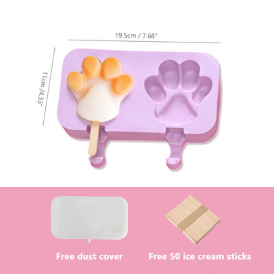 Szilikon fagylaltforma, egyszerű popsiforma, újrafelhasználható fagylaltrúd-sütőformák barkácsoláshoz, sütőformák készítéséhez