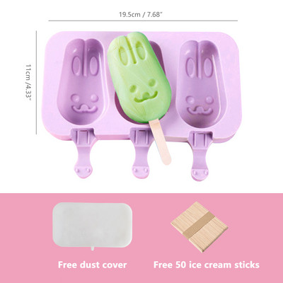Szilikon fagylaltforma, egyszerű popsiforma, újrafelhasználható fagylaltrúd-sütőformák barkácsoláshoz, sütőformák készítéséhez