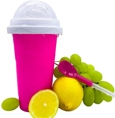 Cupă cu nămol rapid Cupă pentru smoothie congelată rapid Mașină pentru înghețată ceașcă pentru stoarcere bricolaj sticla de milkshake de casă stoarcere ceașcă cu răcire rapidă