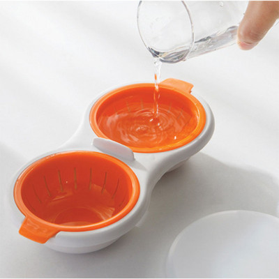 Cazan pentru ouă de scurgere cu două straturi Mașină de gătit pentru mic dejun Ustensile de gătit Ustensile de gătit Ustensile de bucătărie de gătit ouă din silicon comestibil