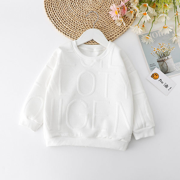 Bērnu vienkrāsaina blūze ar ovālu kakla izgriezumu meitenēm