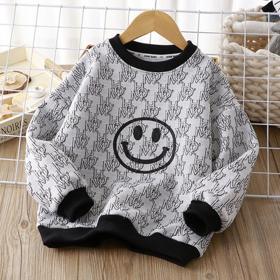 Bluza casual cu gat oval pentru fete