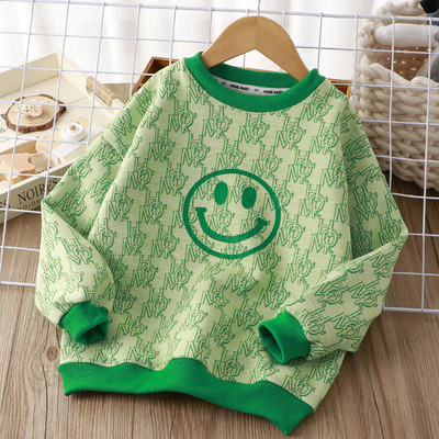 Bluza casual cu gat oval pentru fete