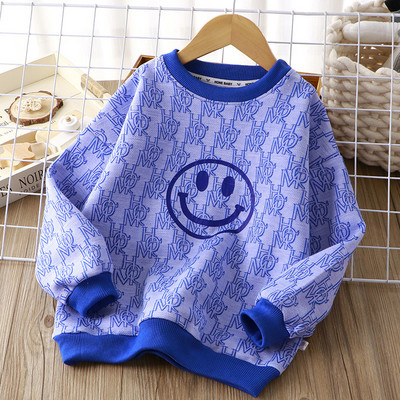 Bluza casual cu gat oval pentru fete