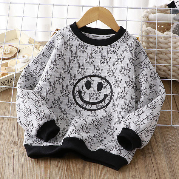 Bluza casual cu gat oval pentru fete