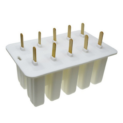 10 lyukú szilikon fagylalt kádak Környezetbarát szilikon popsiforma háztartási gyerek konyhai eszközökhöz étkező bár tartozékok