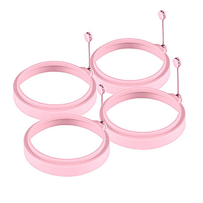 4Pcs Silikonski prsten za palačinke od pečenih jaja Omlet Pečena jaja Okrugli kalup za jaja za kuhanje Doručak Tava za pečenje Kuhinja Novo