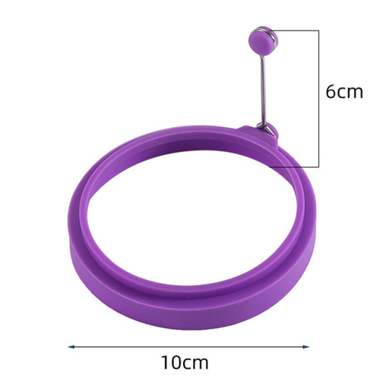 4Pcs Silikonski prsten za palačinke od pečenih jaja Omlet Pečena jaja Okrugli kalup za jaja za kuhanje Doručak Tava za pečenje Kuhinja Novo