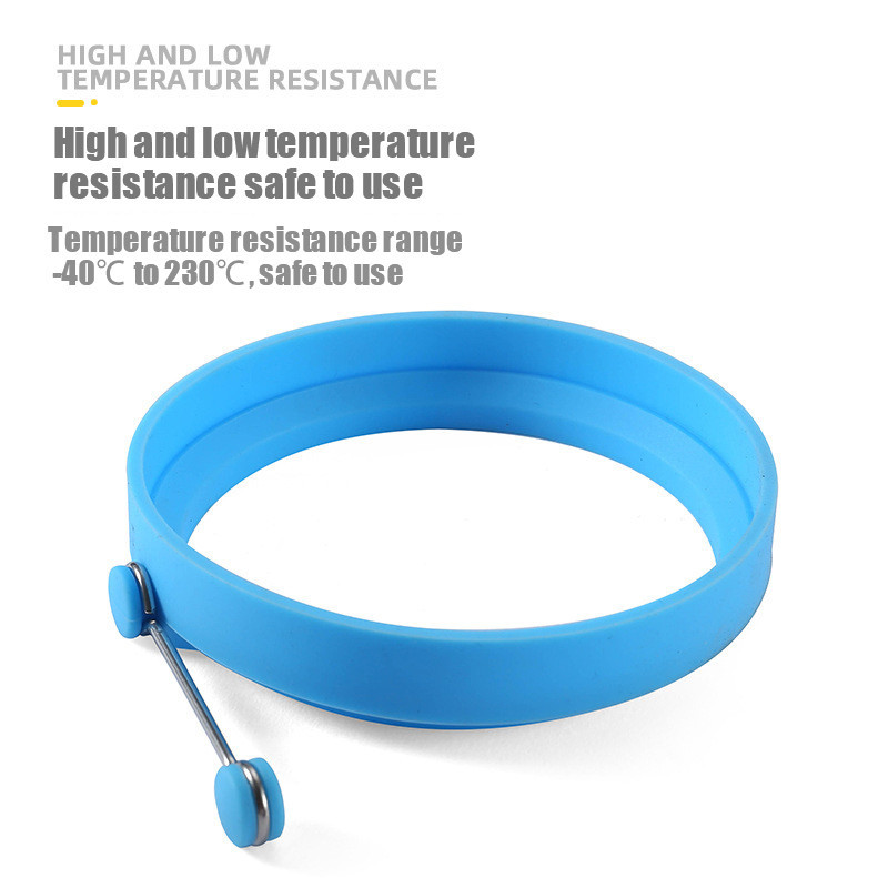 4Pcs Silikonski prsten za palačinke od pečenih jaja Omlet Pečena jaja Okrugli kalup za jaja za kuhanje Doručak Tava za pečenje Kuhinja Novo