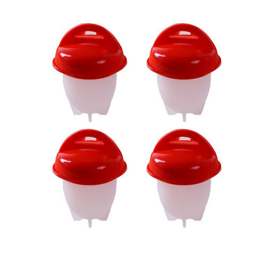 3 DB / 4 DB / 6 DB szett Tojáspusztító tűzhely Szilikon tapadásmentes tojásbojler tűzhelyek csomag főtt tojás Formacsészék Pároló konyhai kütyük