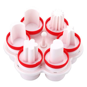 1 τμχ Creative Fantasy Egg Shape Cooker Egglettes Egg Cooker 6 τμχ/Σετ Food Grade Silicone Egg Poachers Κουζίνα Αξεσουάρ κουζίνας