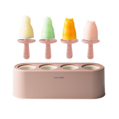 Home Set de 4 bucăți Mașină de gătit pentru palete din silicon de casă Forme pentru înghețată cu eliberare ușoară Forme reutilizabile pentru bucătărie DIY