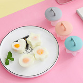4 buc. Unelte drăguțe pentru gătit ouă cu perie Fizer de ouă din plastic Fier de ouă pentru copt pentru copii Mașină de preparare pentru ouă Instrument DIY Accesorii de bucătărie