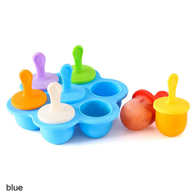 Forme din silicon pentru Popsicle Formă pentru înghețată Formă pentru Popsicle cu gheață Tavă cu gheață Cutie pentru suplimente alimentare pentru copii Accesorii de bucătărie reutilizabile cu fructe