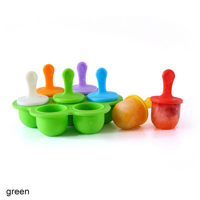 Forme din silicon pentru Popsicle Formă pentru înghețată Formă pentru Popsicle cu gheață Tavă cu gheață Cutie pentru suplimente alimentare pentru copii Accesorii de bucătărie reutilizabile cu fructe