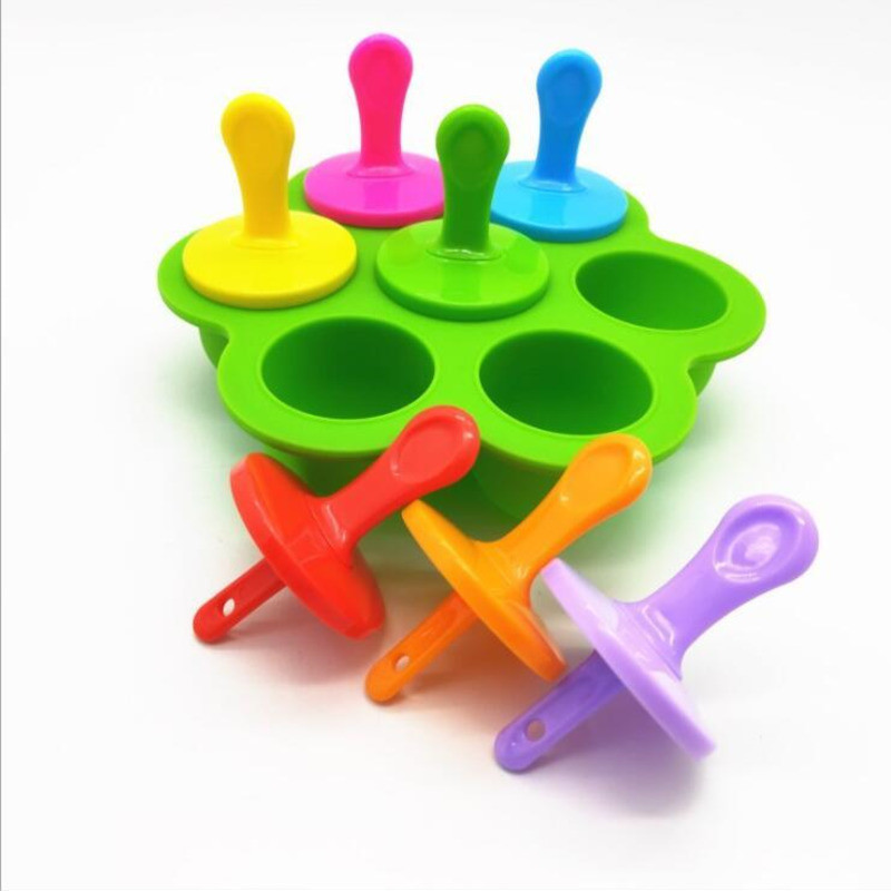 Forme din silicon pentru Popsicle Formă pentru înghețată Formă pentru Popsicle cu gheață Tavă cu gheață Cutie pentru suplimente alimentare pentru copii Accesorii de bucătărie reutilizabile cu fructe