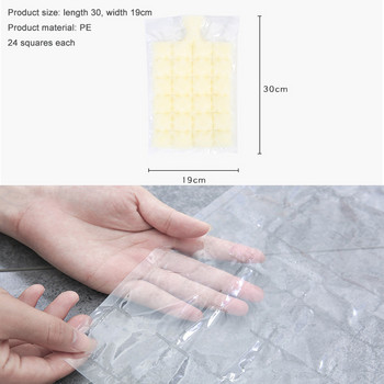 Приспособления Торбички за правене на лед Прозрачна самозапечатваща се тава за кубчета лед за еднократна употреба 51 бр. Мухъл По-бързо замразяваща торбичка за форми за производство на лед Кухня