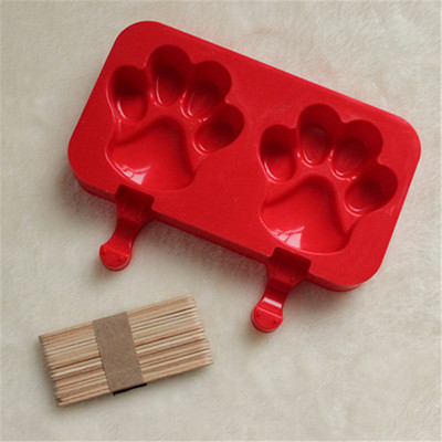 Naujos silikoninės ledų formelės popsicle formelės „pasidaryk pats“ naminis desertinis šaldiklis vaisių sulčių ledų formavimo formelės su pagaliukais