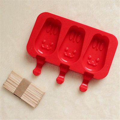 Naujos silikoninės ledų formelės popsicle formelės „pasidaryk pats“ naminis desertinis šaldiklis vaisių sulčių ledų formavimo formelės su pagaliukais