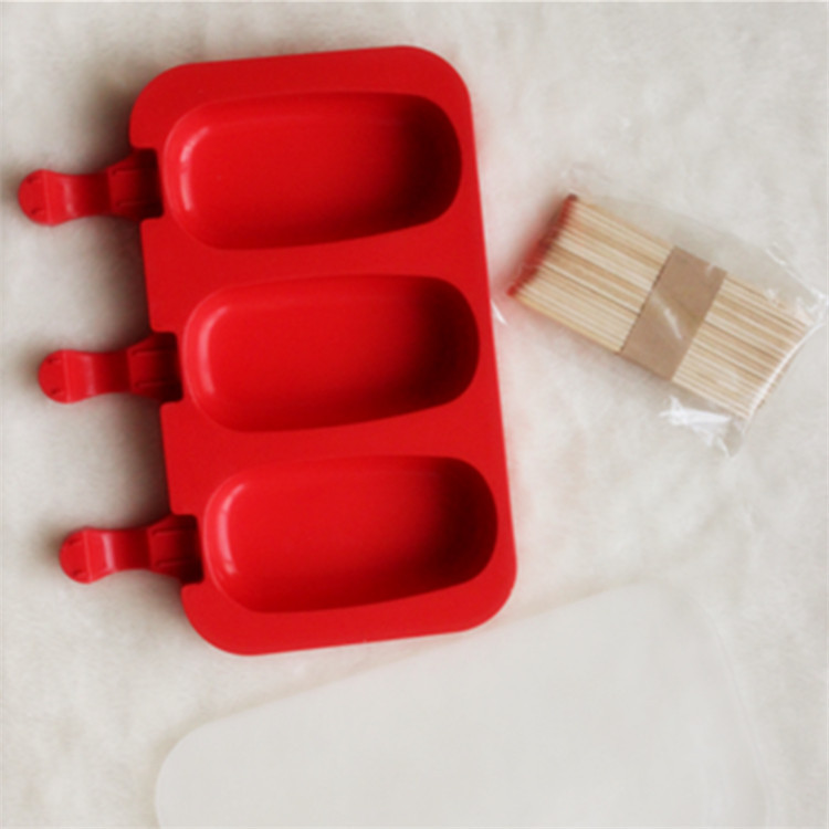 Naujos silikoninės ledų formelės popsicle formelės „pasidaryk pats“ naminis desertinis šaldiklis vaisių sulčių ledų formavimo formelės su pagaliukais