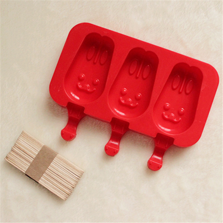 Naujos silikoninės ledų formelės popsicle formelės „pasidaryk pats“ naminis desertinis šaldiklis vaisių sulčių ledų formavimo formelės su pagaliukais