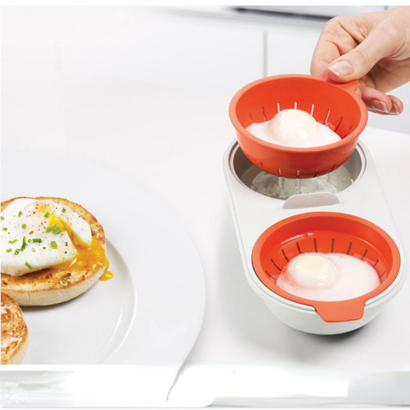 Mașini de gătit ouă de calitate alimentară Cazane de ouă de uz casnic Boluri pentru ouă Cuptor cu microunde Ustensile de bucătărie Cupă de ouă fierte dublu Akcesoria Kuchenne