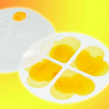 Κουζίνα αυγών μικροκυμάτων 4 πλέγματα Love Heart φόρμα αυγού Boiler ατμομάγειρας Εργαλείο μαγειρέματος πιάτων Egg Poachers Αξεσουάρ κουζίνας