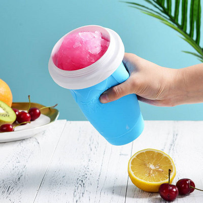 Szilikon jéghűtők Slushy Cup Maker Cream Slushie Smoothie gép Pussy Hail Üveg Vödör kocka formák Manuális Picaice turmix