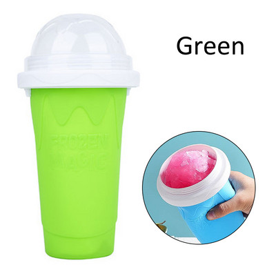 Silikonski rashlađivači leda Slushy Cup Maker Cream Slushie Smoothie Machine Pussy Hail Staklena kanta Kockasti kalupi Ručni Picaice Milkshake